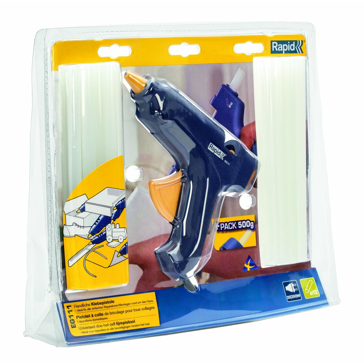 Lijmpistool Rapid Plus Pack eg111